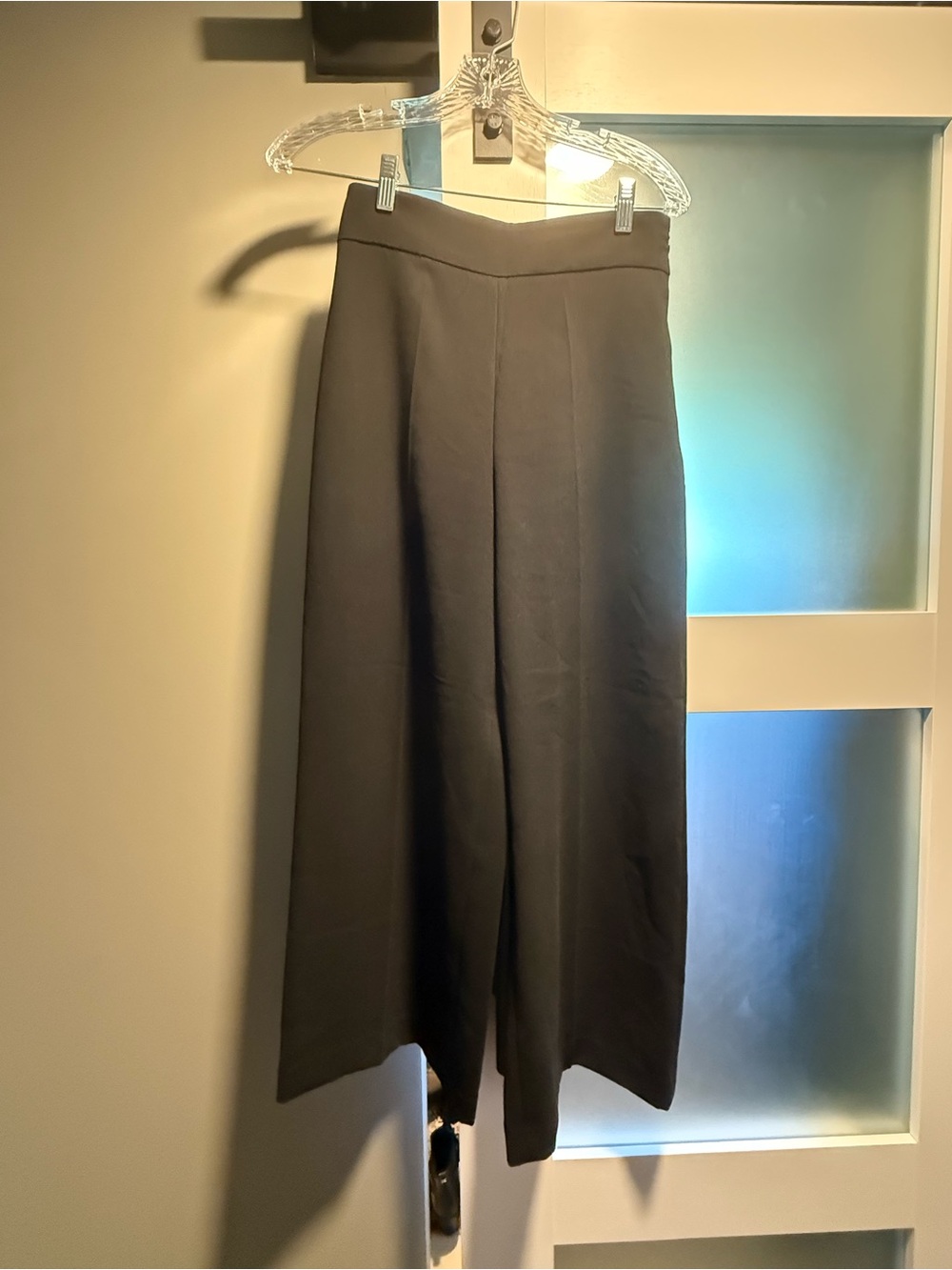 Zara Black Wide-Leg Trousers